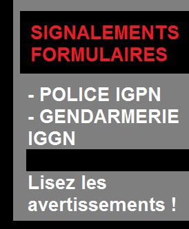 Signalement, informations, de la police nationale et de la gendarmerie nationale